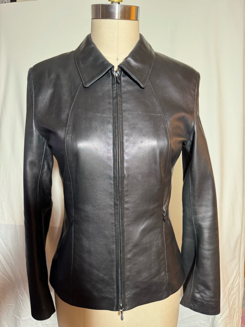 Classic Black Leather Jacket by North Beach Leather